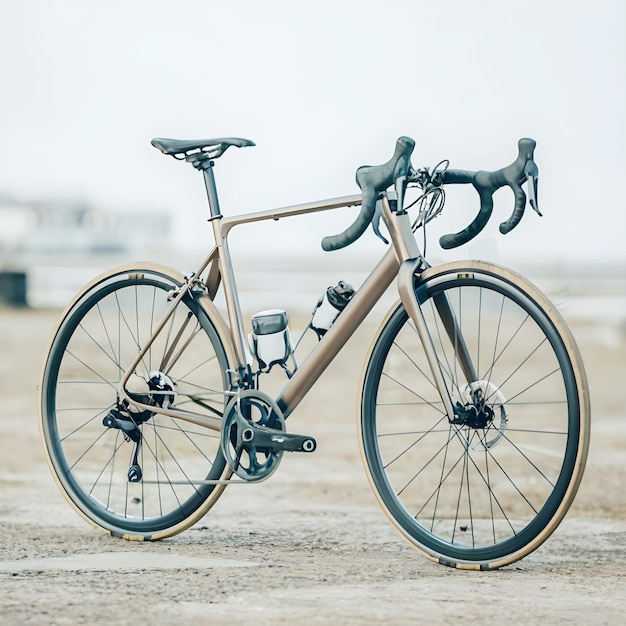Foto de una bicicleta de aluminio ultra delgada
