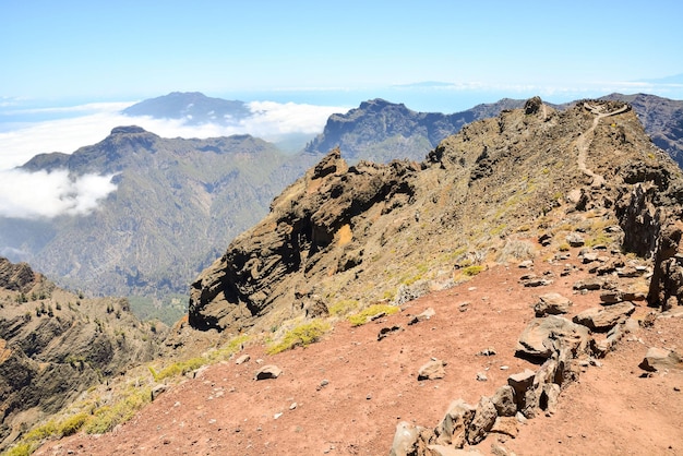 Foto Bild eines Tals auf den Kanarischen Inseln Roque los Muchachos