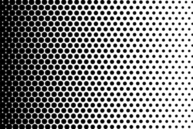 una foto en blanco y negro de una cuadrícula de círculos en negro y blanco