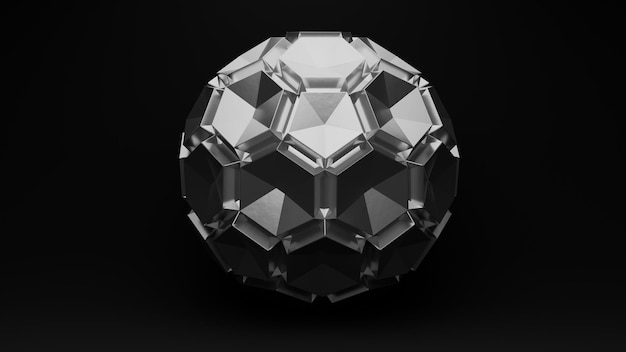 una foto en blanco y negro de una esfera con un fondo blanco