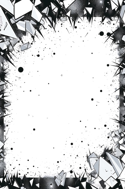 Foto una foto en blanco y negro de un fondo abstracto blanco con un marco blanco que dice quot plata quot