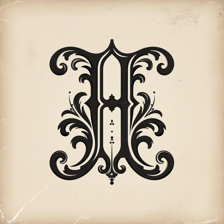 Foto una foto en blanco y negro de un logotipo con las letras f