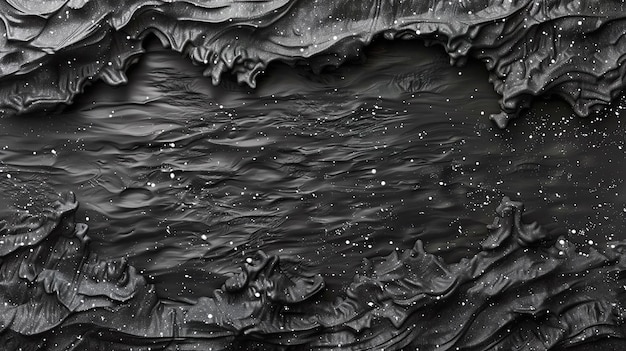 una foto en blanco y negro de un océano blanco y negro