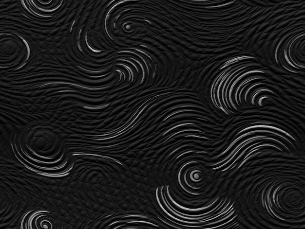 Una foto en blanco y negro de un patrón de ai generativo de ondas onduladas