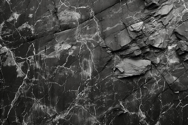 una foto en blanco y negro de una roca con una gran roca