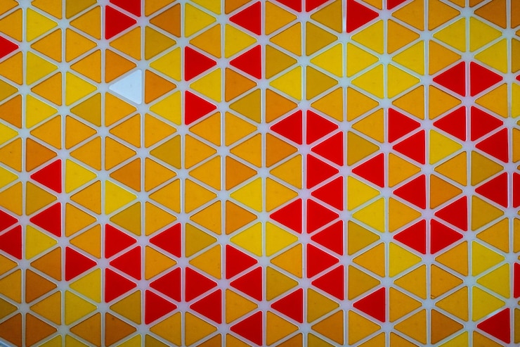 Foto foto de bloques de fondo rojos y amarillos