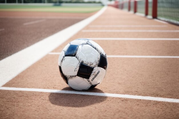 foto bola de futebol na grama