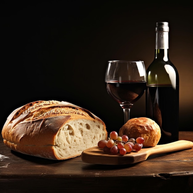 Foto botella de vino vaso de pan comida comer bebida copia espacio fondo papel tapiz judaísmo