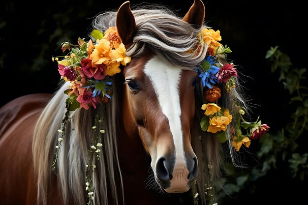 Foto de un caballo al aire libre