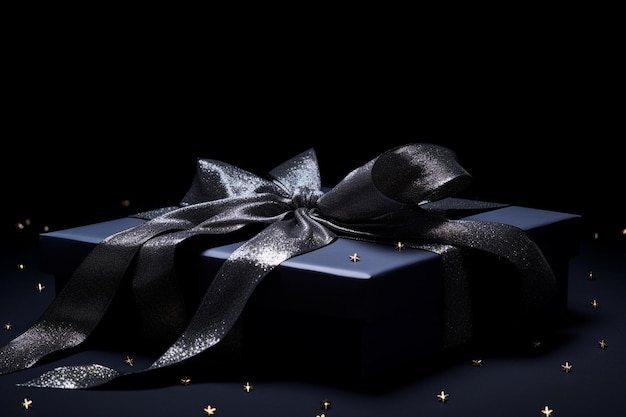 La foto de la caja de regalo abierta negra de Noir Gift Delight