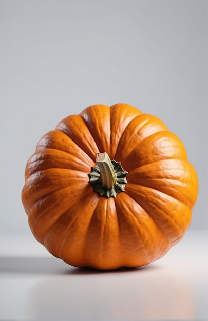 foto de una calabaza fresca aislada en el fondo del papel