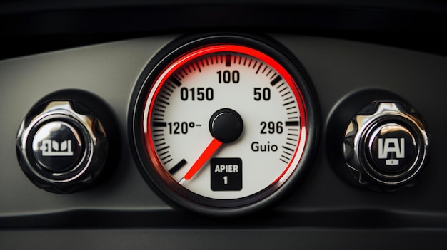 Una foto de una calificación de eficiencia de combustible de alquiler de automóviles