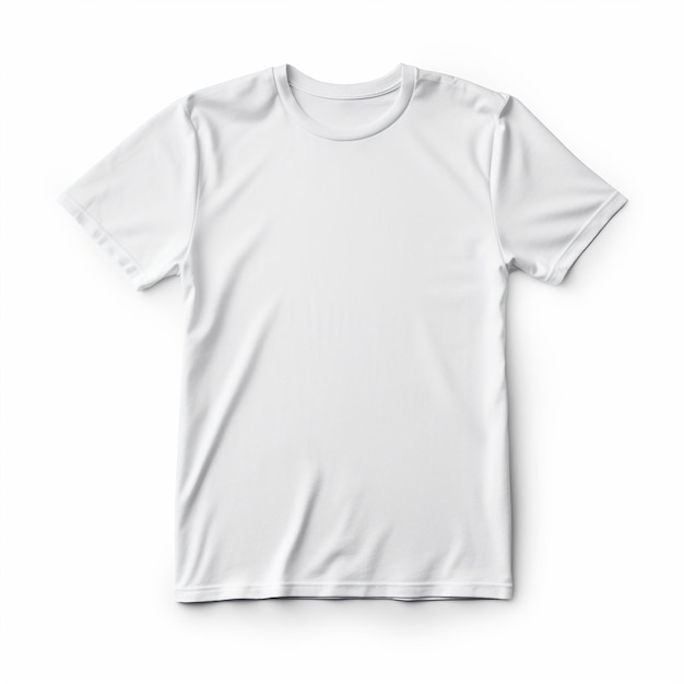 Foto camiseta de algodón aislada sobre fondo blanco