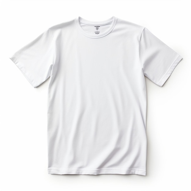 Foto camiseta de algodón aislada sobre fondo blanco