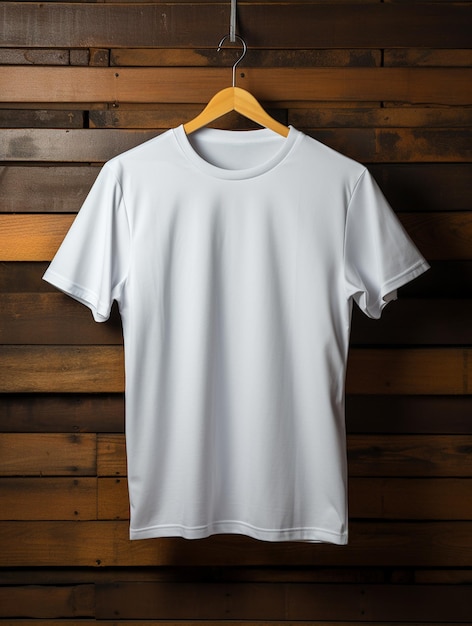 Foto de camiseta en blanco de hombre para diseño de maqueta