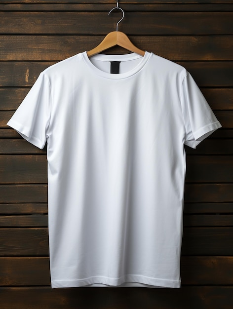 Foto de camiseta en blanco de hombre para diseño de maqueta