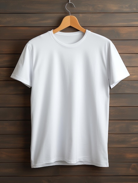 Foto de camiseta en blanco de hombre para diseño de maqueta