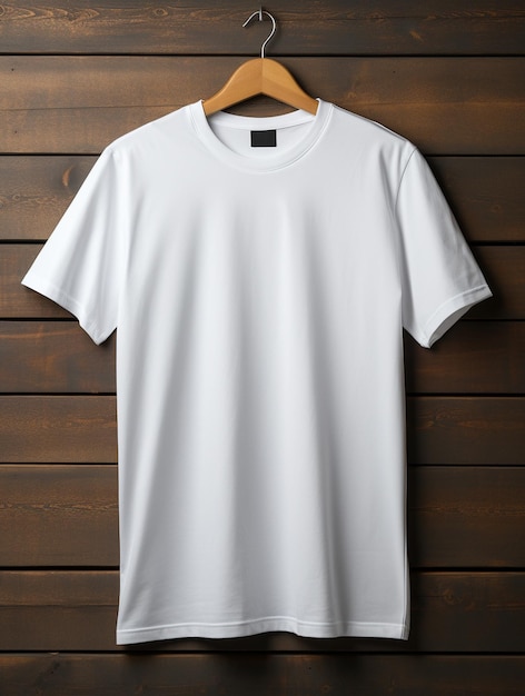 Foto de camiseta en blanco de hombre para diseño de maqueta