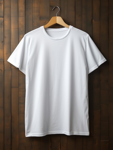 Foto de camiseta en blanco de hombre para diseño de maqueta