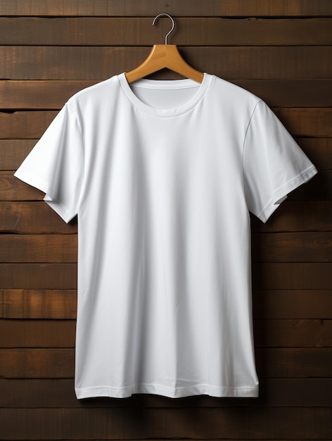 Foto de camiseta en blanco de hombre para diseño de maqueta