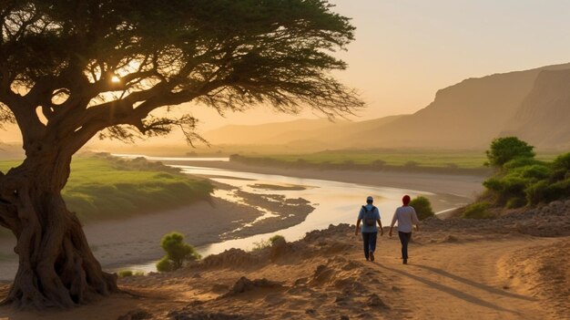 Foto esta foto captura el encanto místico de dhofar, conocida como la tierra del incienso.