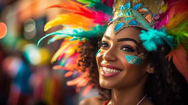 Foto del carnaval de Brasil en el río Jeneiro
