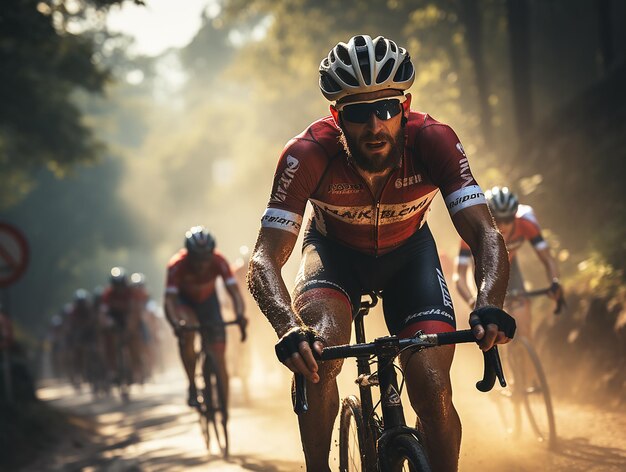 Foto de carreras de bicicletas de carretera