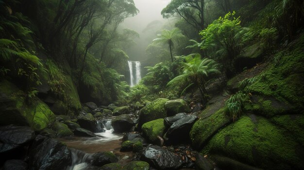 Una foto de las cascadas ocultas