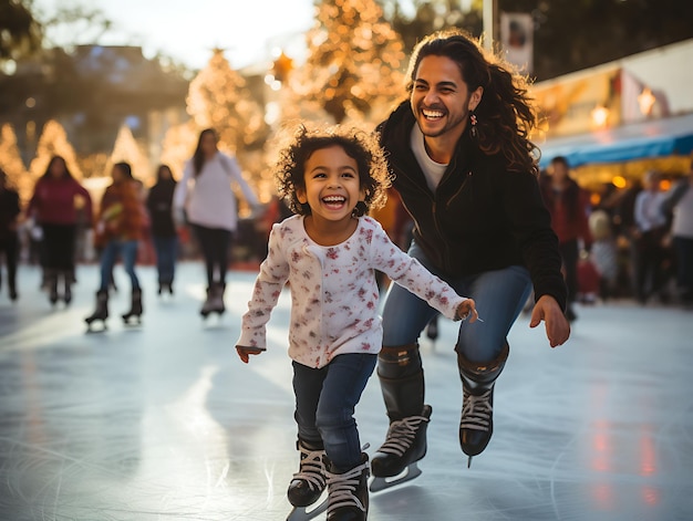 Foto de las celebraciones navideñas colombianas A menudo presentan escenas de una Colombia festiva y vibrante