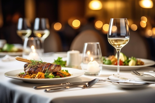 foto de cena en restaurante hotel Fotografía Generado por IA