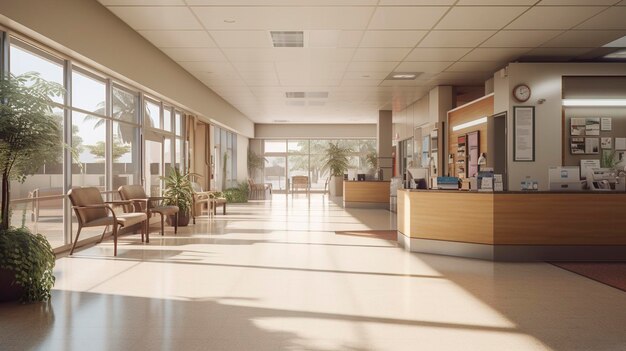 Una foto de un centro de salud con un enfoque en el bienestar y la prevención