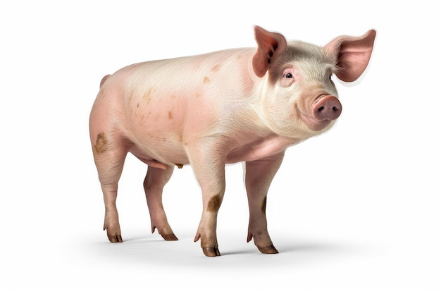 Foto de cerdo ilustración realista generativa ai