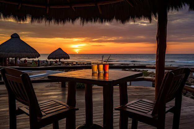 La foto de Cerveza al atardecer en México