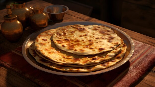 foto de chapati generada por la IA