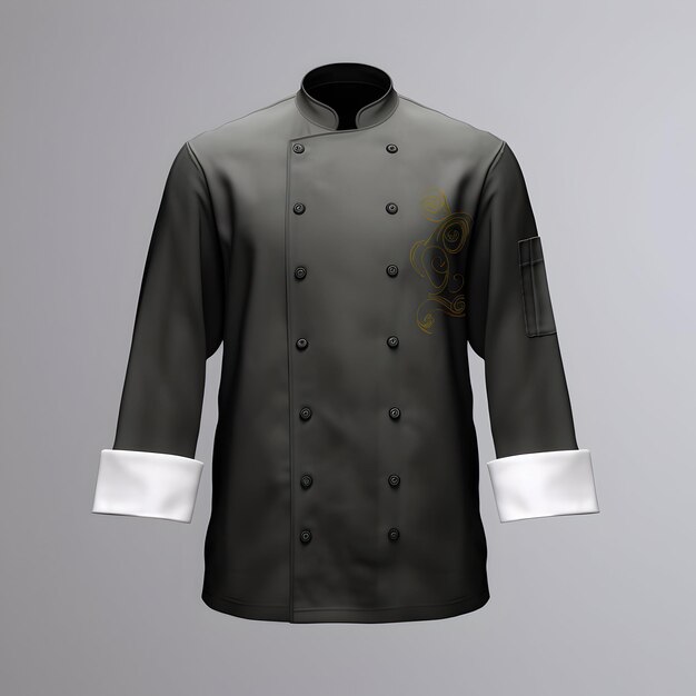 Foto foto de la chaqueta del chef negro cook39s