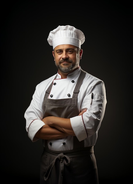 Foto de chef de restaurante profesional.