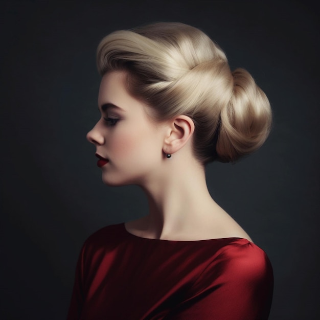 Foto de un chignon sofisticado