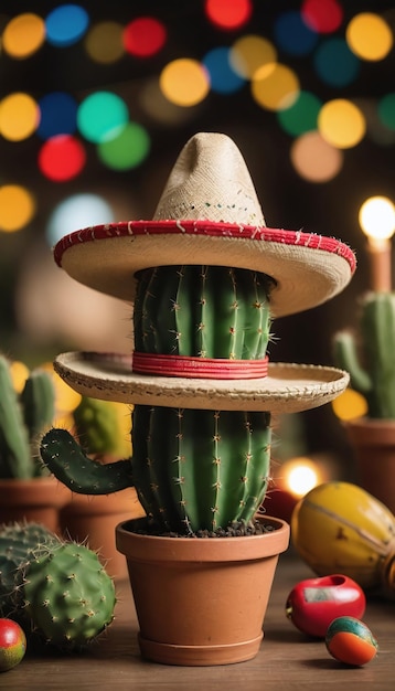 Foto de Cinco De Mayo con el cactus Sombrero Maracas