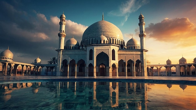 Foto cinematográfica de la mezquita