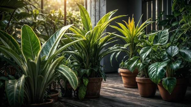 Una foto cinematográfica de las plantas