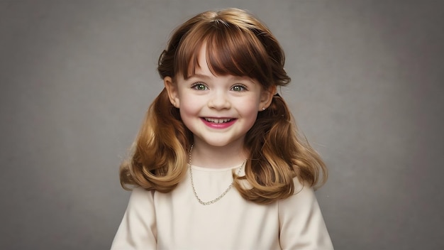 Una foto de la cintura de una chica bonita sonriendo agradablemente