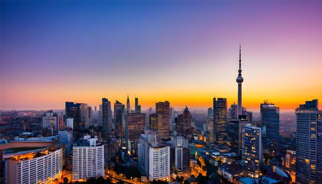 foto de la ciudad con el paisaje del edificio