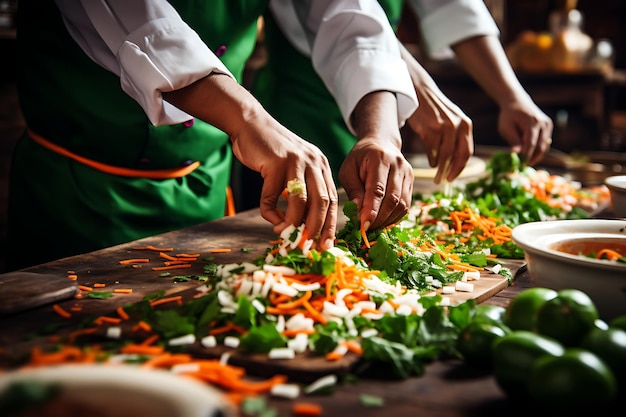 Foto de las clases de cocina temáticas del Día de la República de la India