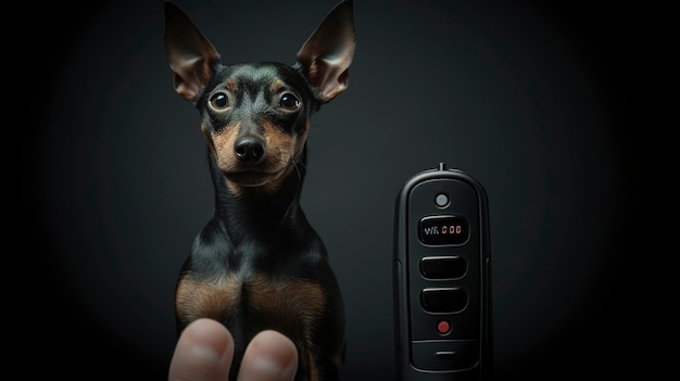 Una foto de un clicker de entrenamiento de perros