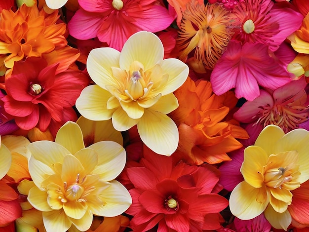 foto closeup textural flores exóticas brilhantes