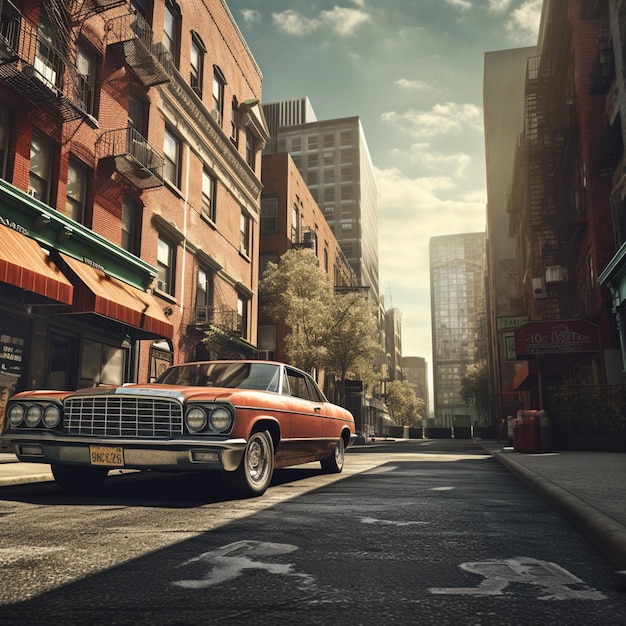 Foto de coche en la ciudad de Nueva York