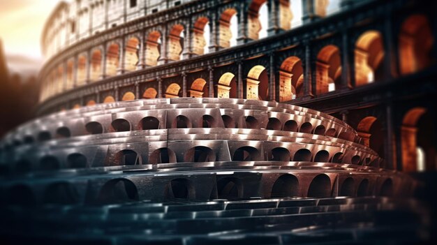 Una foto del coliseo en roma.