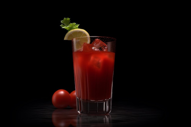 Foto comercial promocional coctail bloody mary.