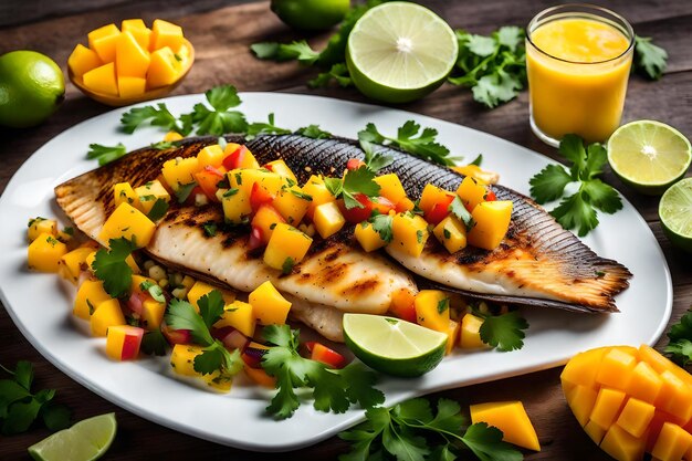 Foto de comida hermosa foto muy bonita foto de comida se diferente foto de comida diferente colorido paisaje de comida IA