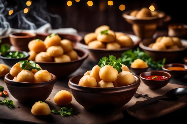 Foto de comida hermosa foto muy bonita foto de comida se diferente foto de comida diferente colorido paisaje de comida IA